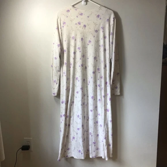 Lanz of Salzburg Nightgown cotton polyester blend floral Cottage Country Cabin - Picture 4 of 6